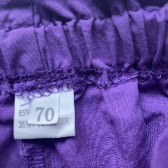 Purple Jogger Harem Pants Baby Size 6-12 Months - Picture 7 of 9